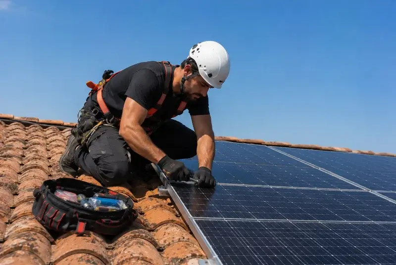 Maintenance et monitoring de panneaux solaires à la Dominelais